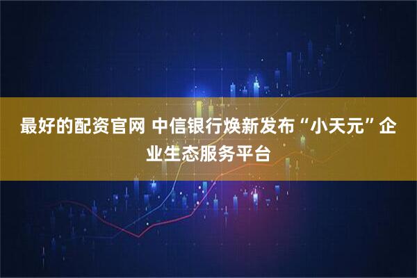 最好的配资官网 中信银行焕新发布“小天元”企业生态服务平台